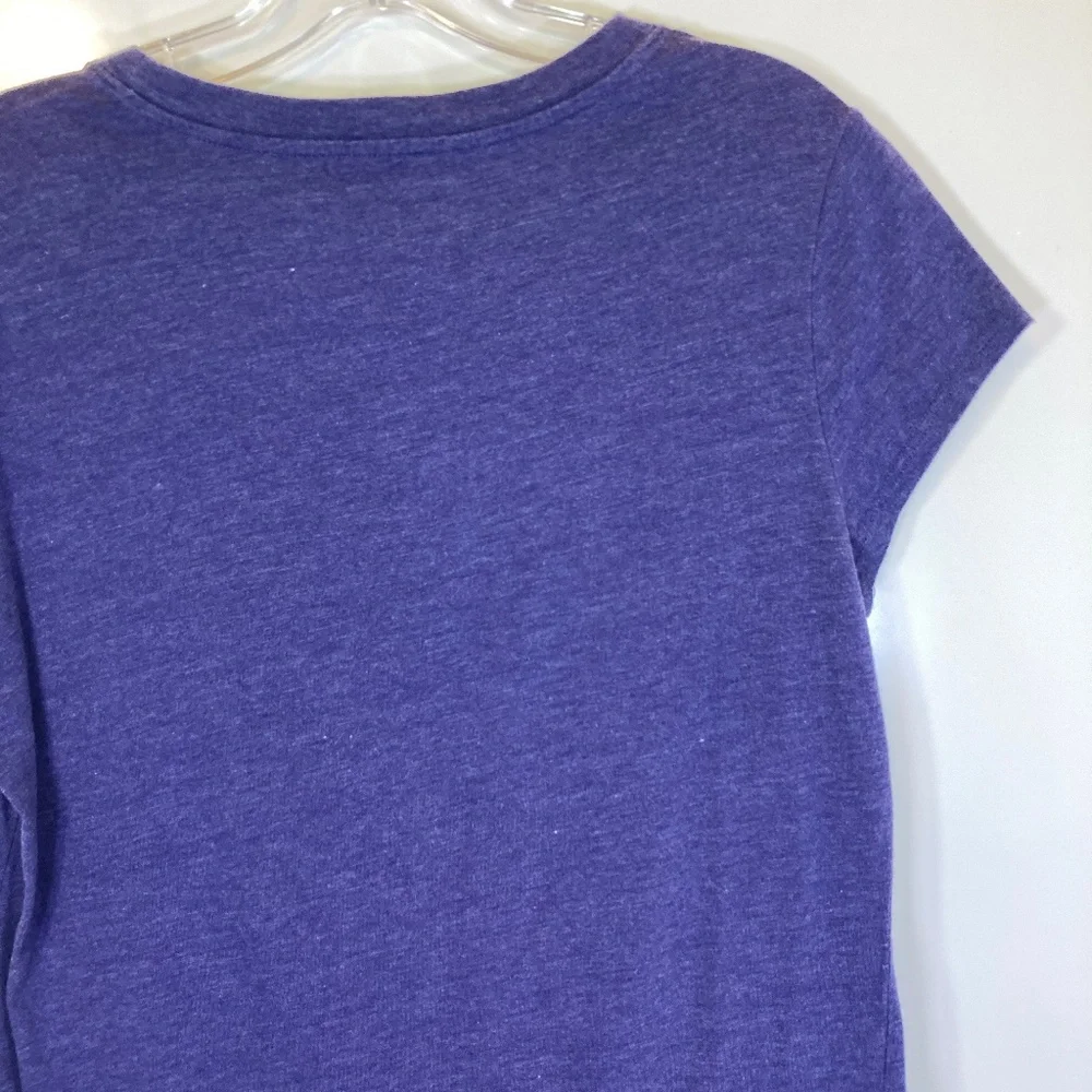 Disney Ariel Blue Shirt Juniors Sz XXL 19 Short Sleeve Glitter Accent - Picture 12 of 13